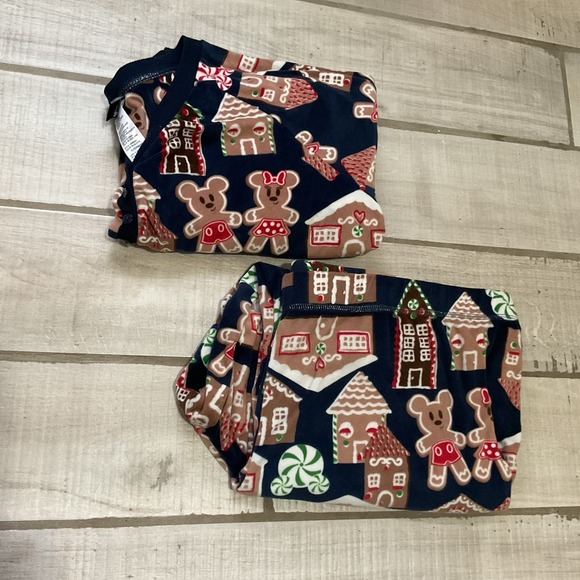 Disney Other - Disney‎ Mickey Mouse Gingerbread Long Sleeve Pajama Set Size 3X XXXL